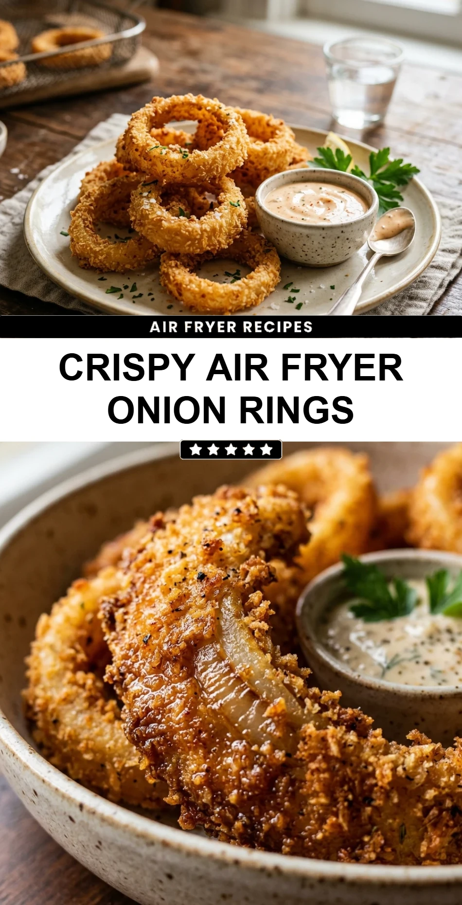 Crispy Air Fryer Onion Rings
