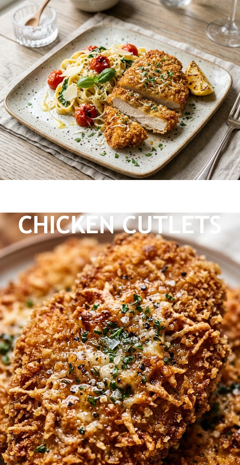 Crispy Parmesan Chicken Cutlets