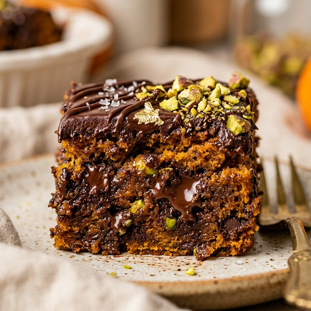 Dubai Chocolate Pumpkin Bars Viral Recipe
