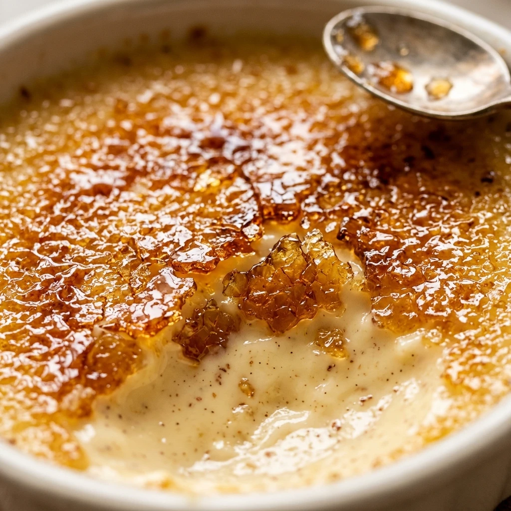 Eggnog Creme Brulee with Torched Sugar Crust