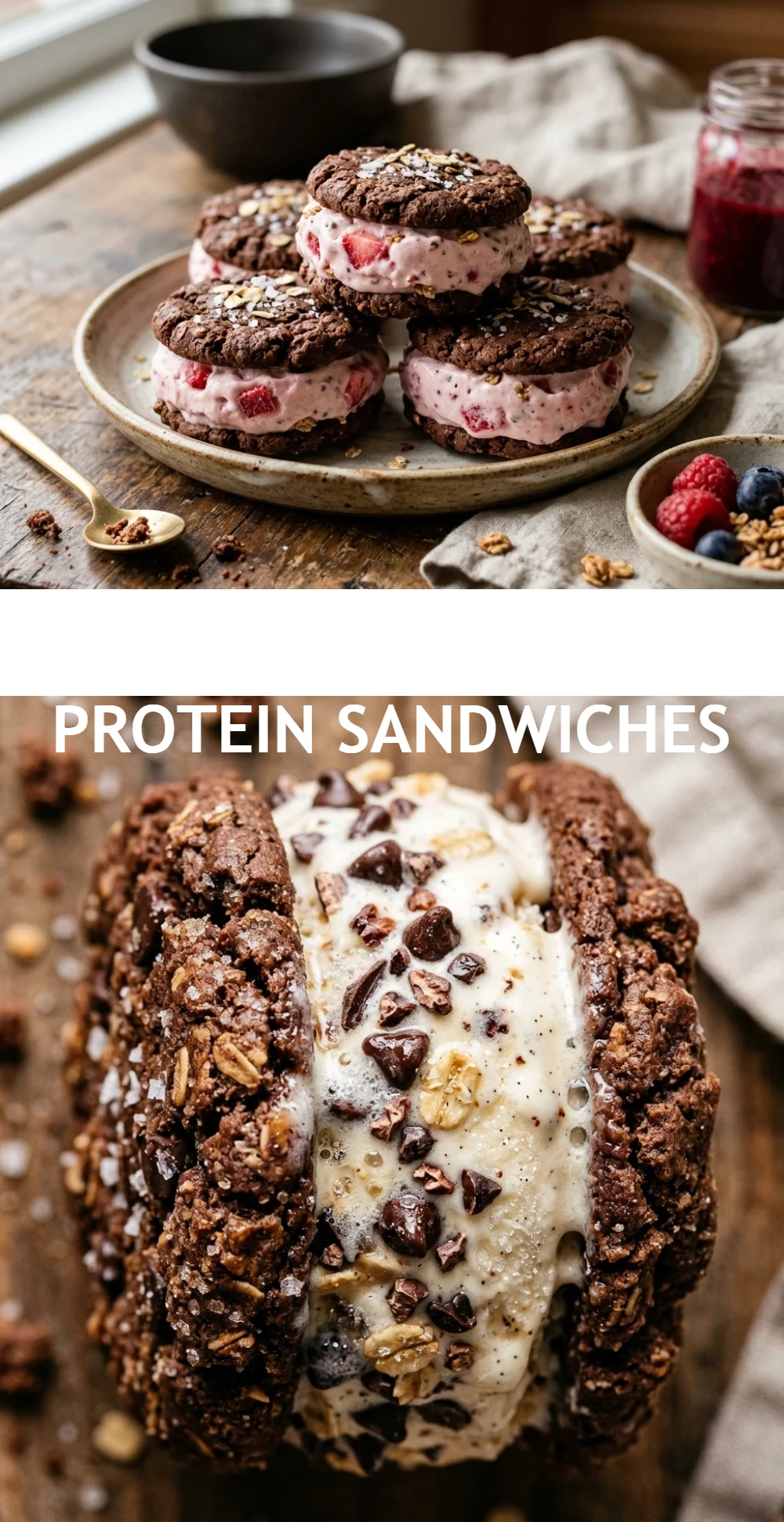 Frozen Yogurt Protein Sandwiches
