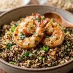 Garlic Butter Shrimp and Quinoa Bowls