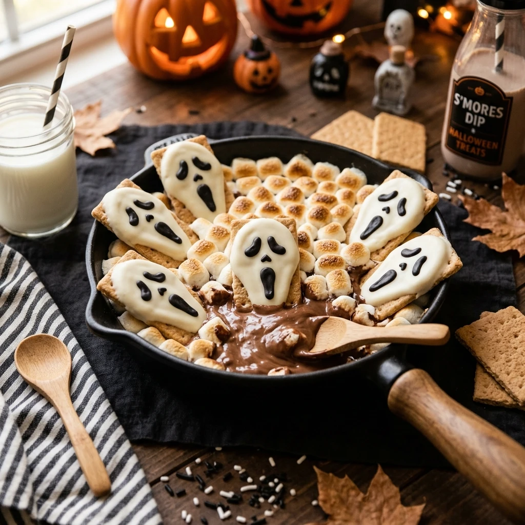 Ghostface S'mores Dip Halloween Party Recipe