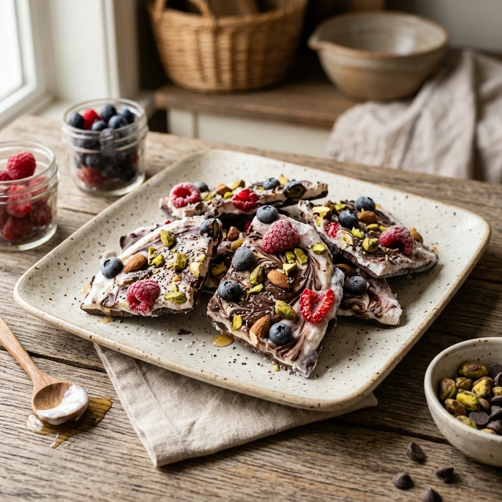 Greek Yogurt Chocolate Bark