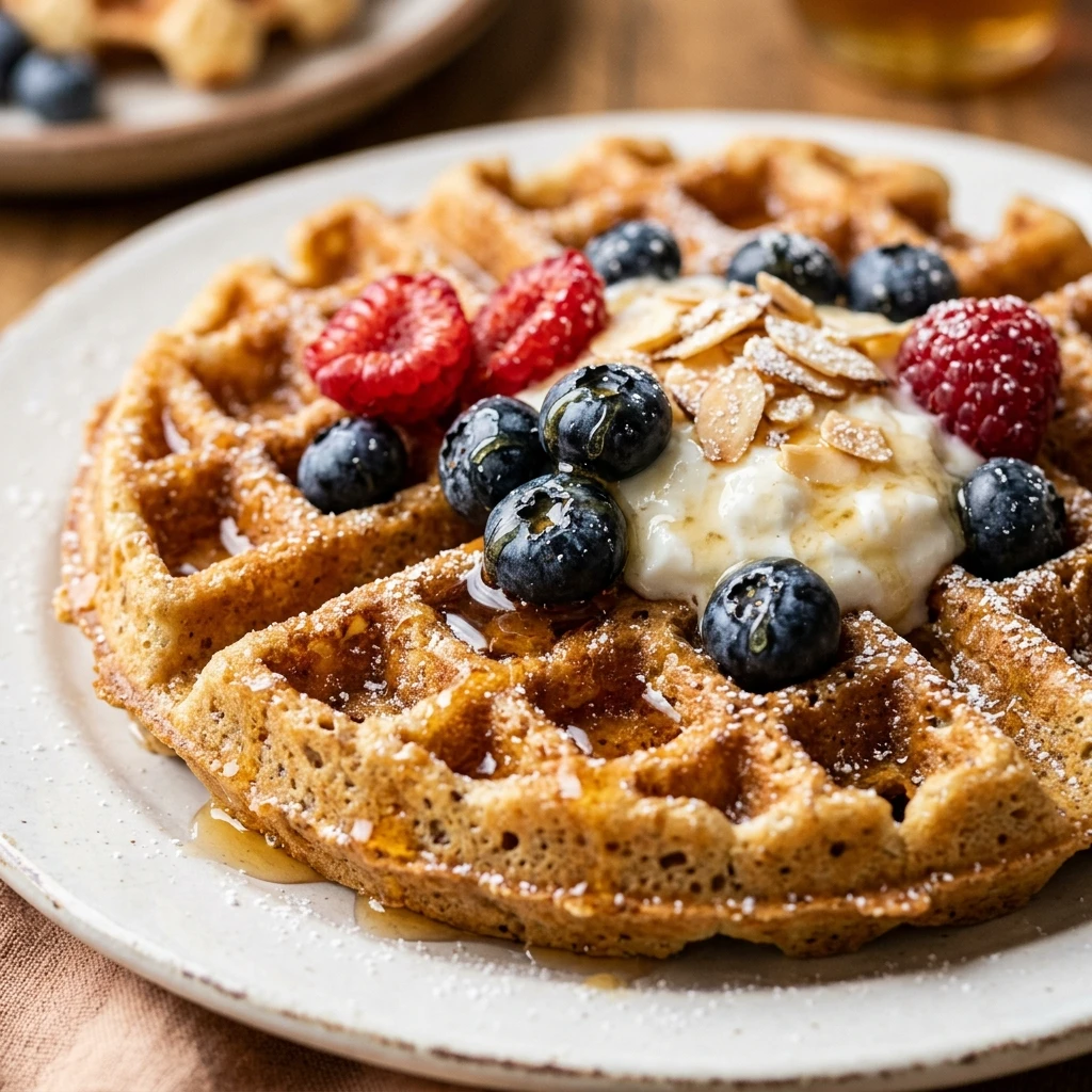 Greek Yogurt Protein Waffles