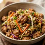 Ground Turkey Egg Roll in a Bowl