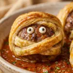Halloween Mummy Meatballs Potluck Recipe