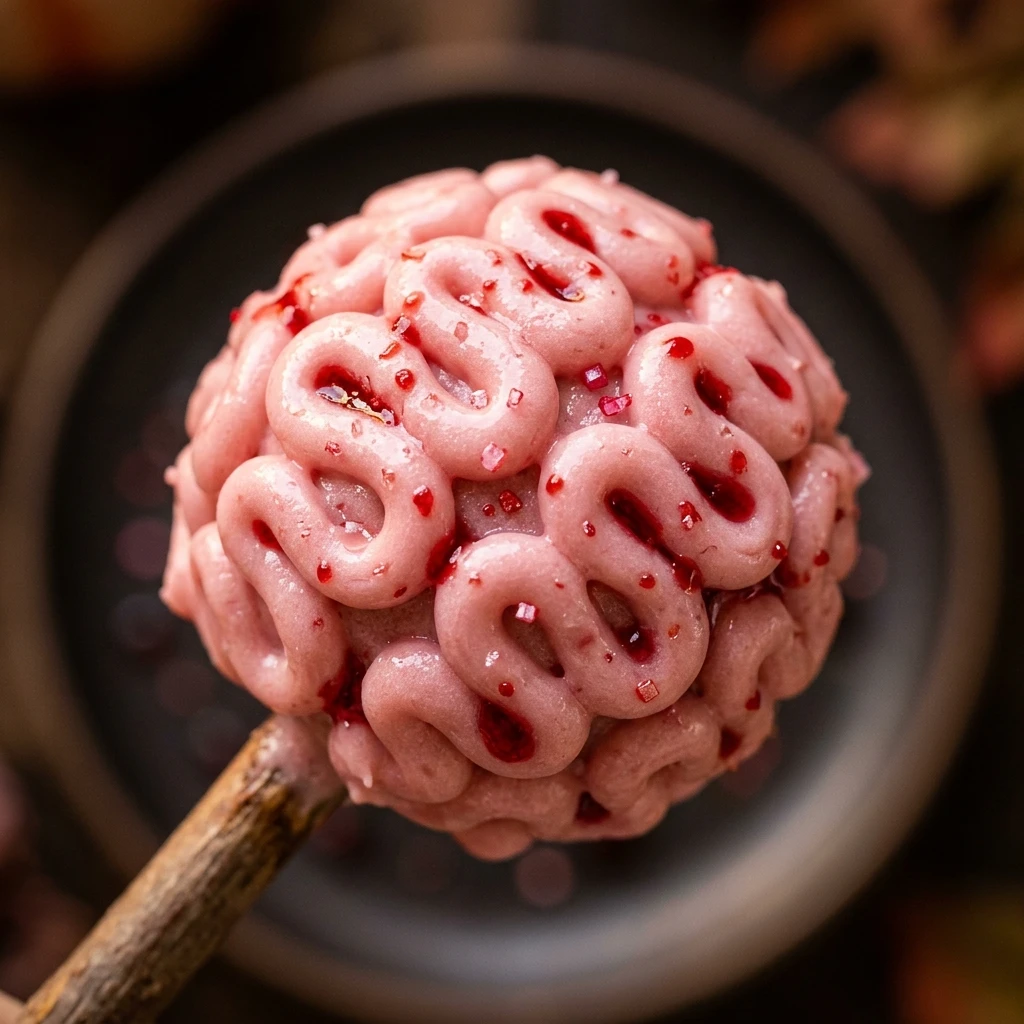 Halloween Zombie Brain Cake Pops Recipe