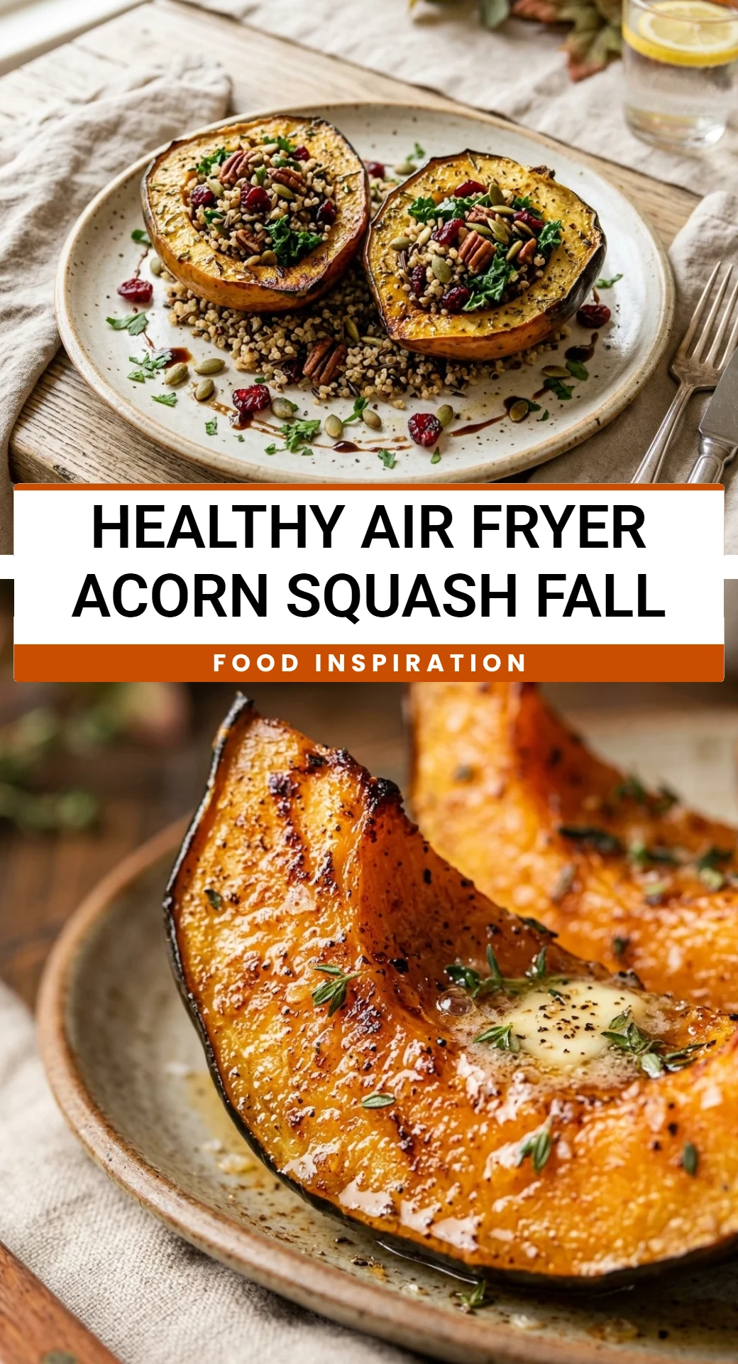 Healthy Air Fryer Acorn Squash Fall