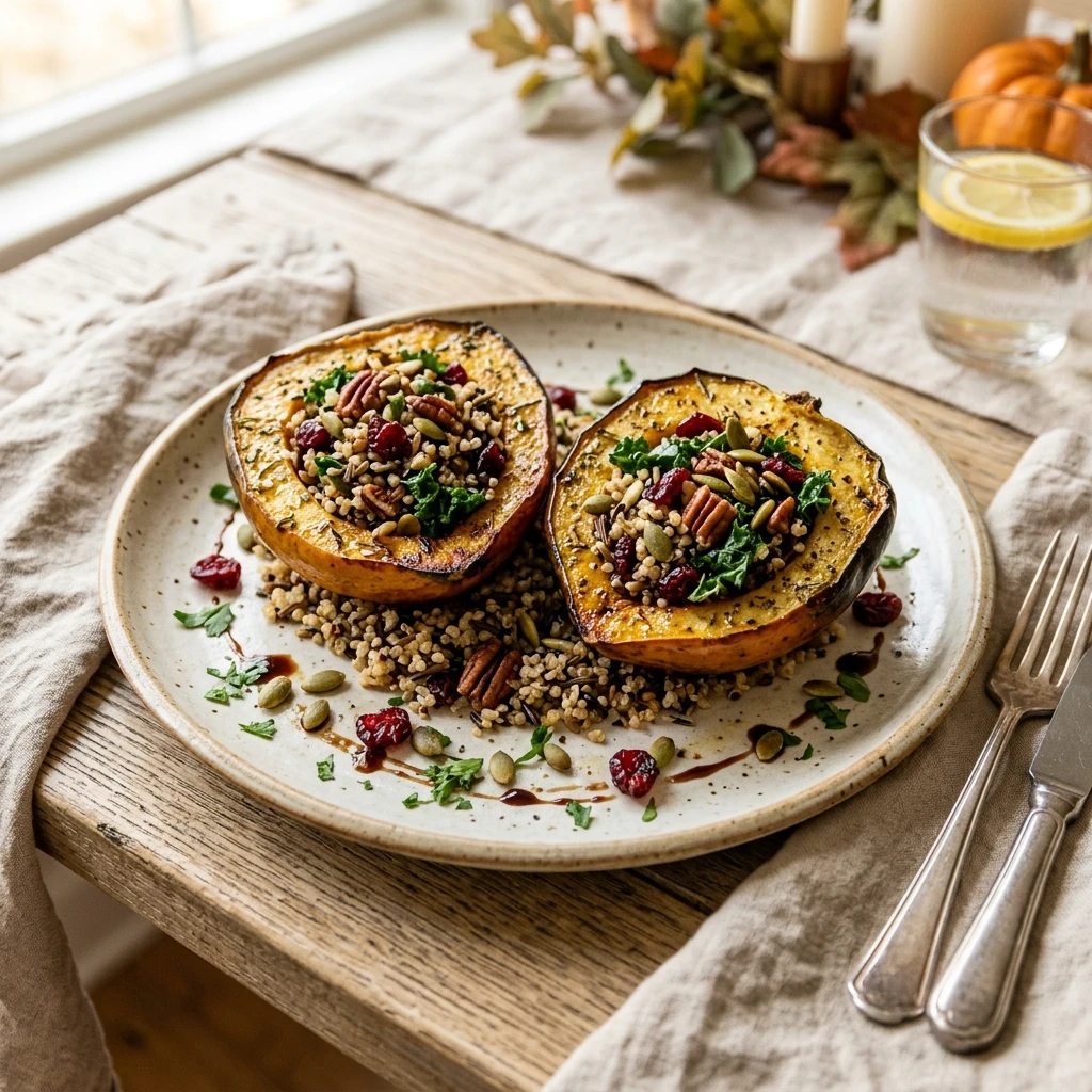 Healthy Air Fryer Acorn Squash Fall