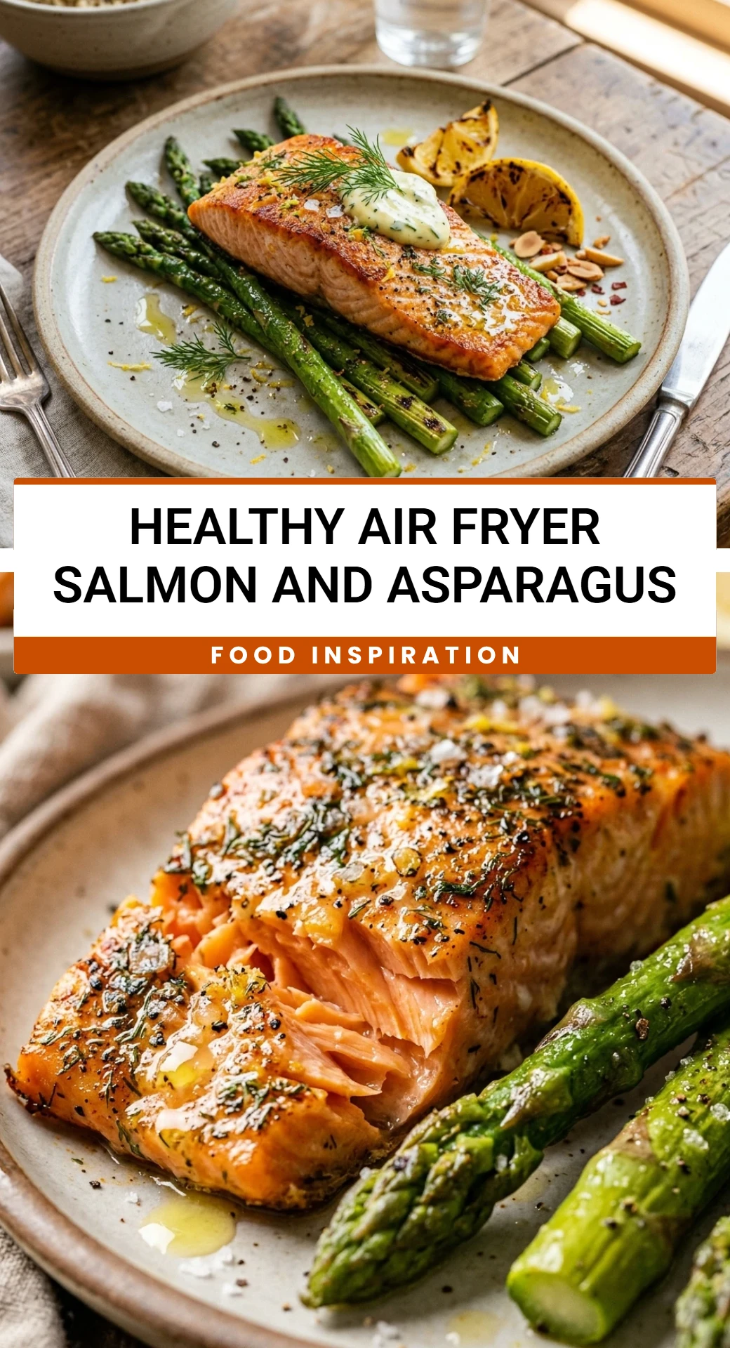 Healthy Air Fryer Salmon and Asparagus