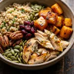 Healthy Fall Harvest Chicken And Butternut Bowl