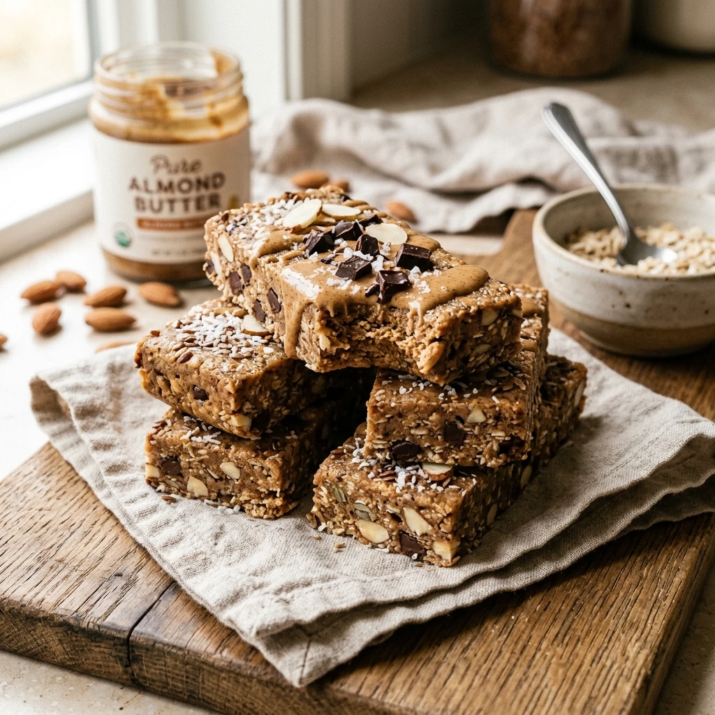 High Protein Almond Butter Protein Bars