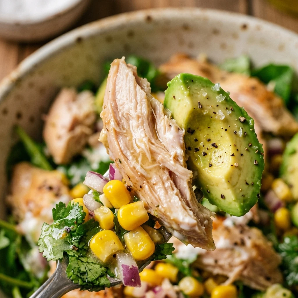 High Protein Avocado Chicken Salad