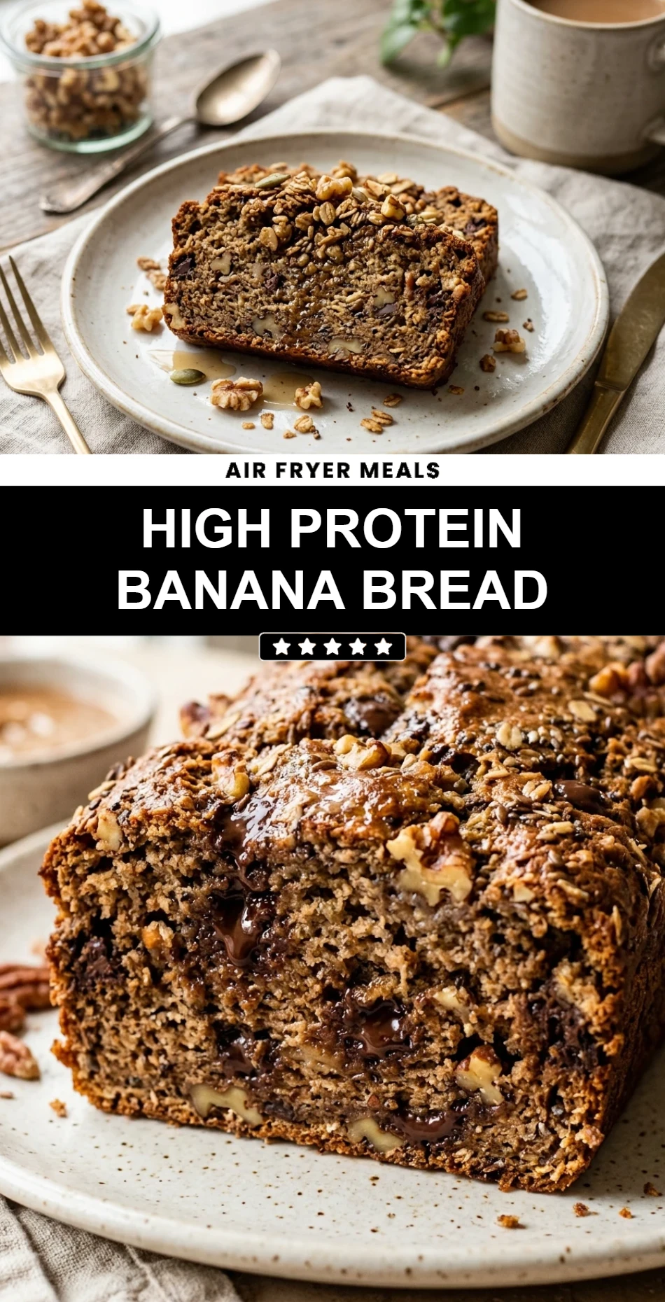 High Protein Banana Bread