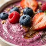 High Protein Berry Protein Smoothie Bowl