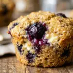 High Protein Blueberry Cottage Cheese Muffins