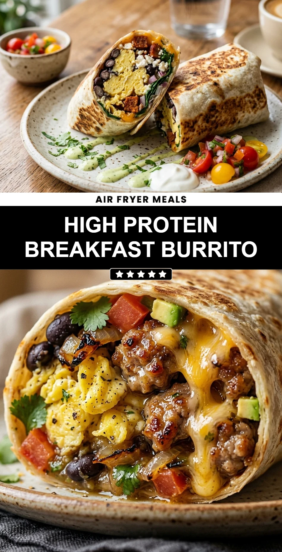 High Protein Breakfast Burrito