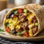 High Protein Breakfast Burrito