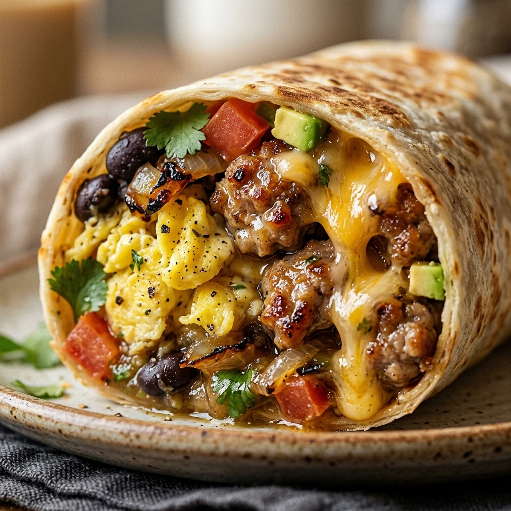 High Protein Breakfast Burrito