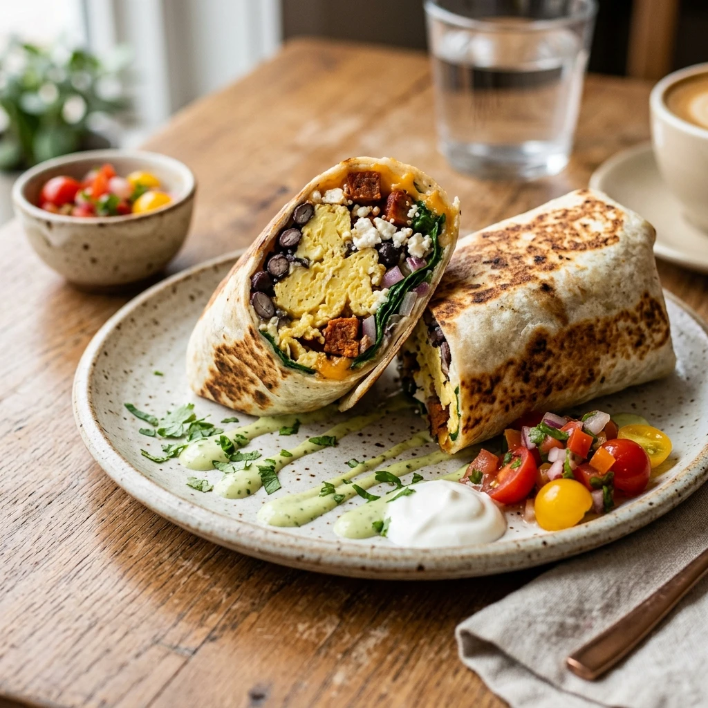 High Protein Breakfast Burrito