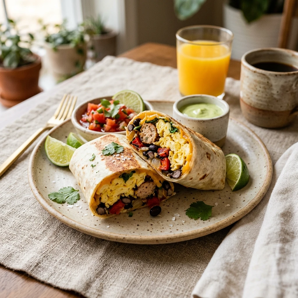 High-Protein Breakfast Burritos