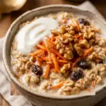 High-Protein Carrot Cake Overnight Oats