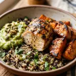 High Protein Chicken and Sweet Potato Bowl