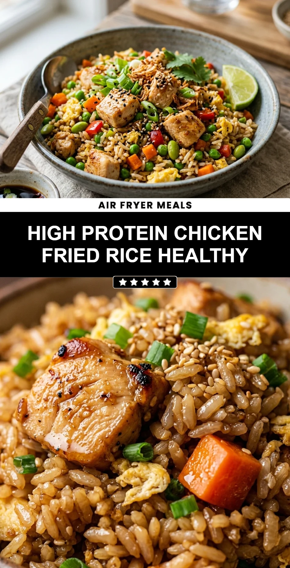 High Protein Chicken Fried Rice Healthy
