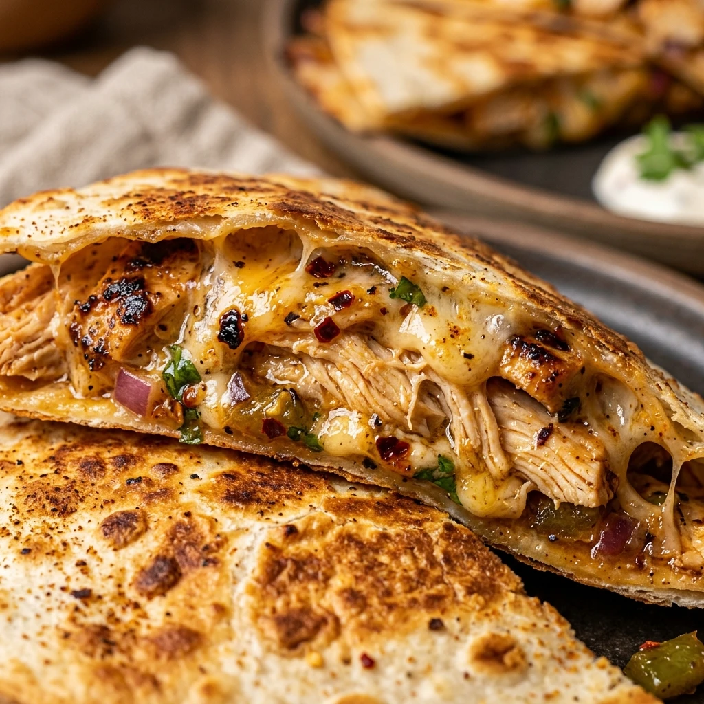 High Protein Chicken Quesadilla