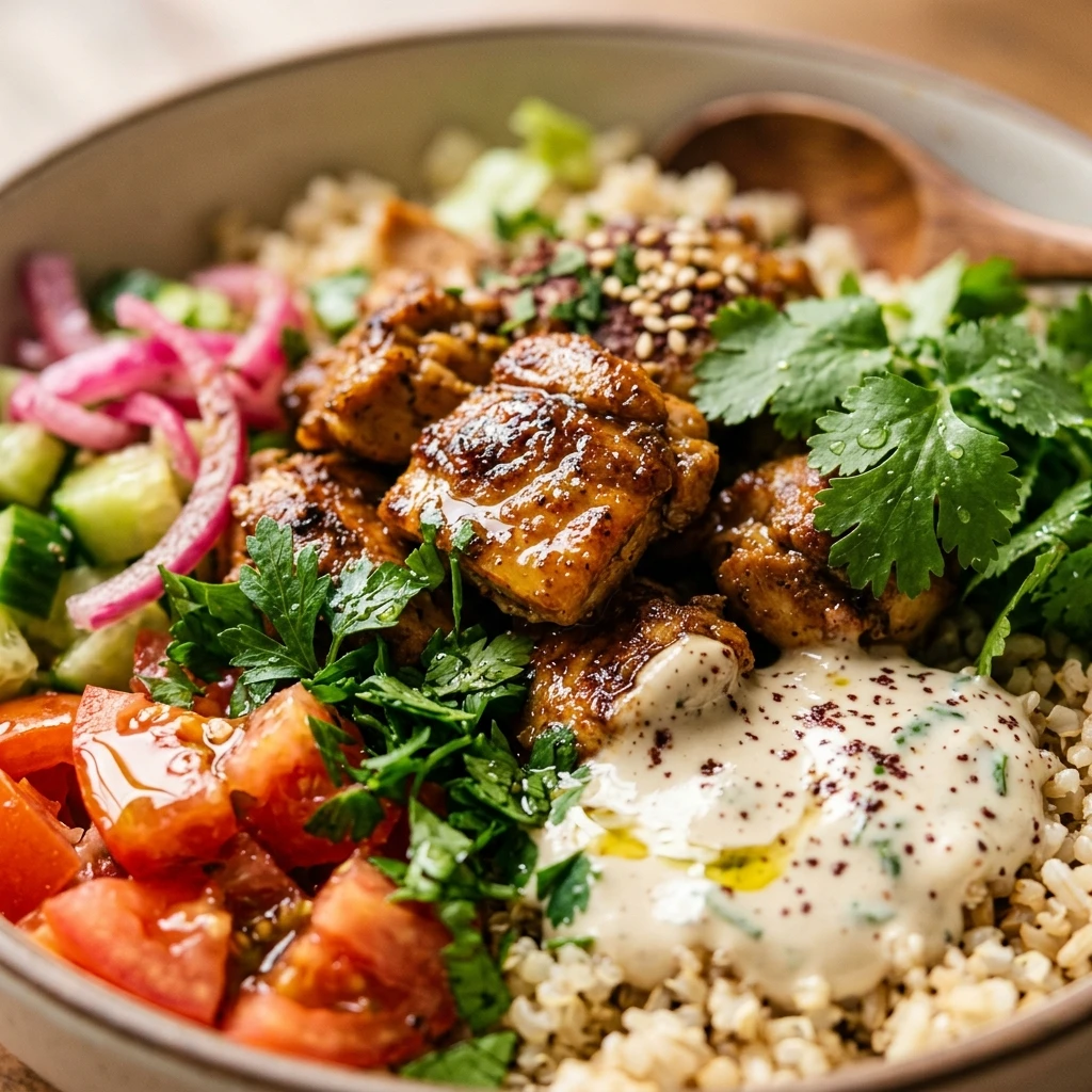 High Protein Chicken Shawarma Bowl