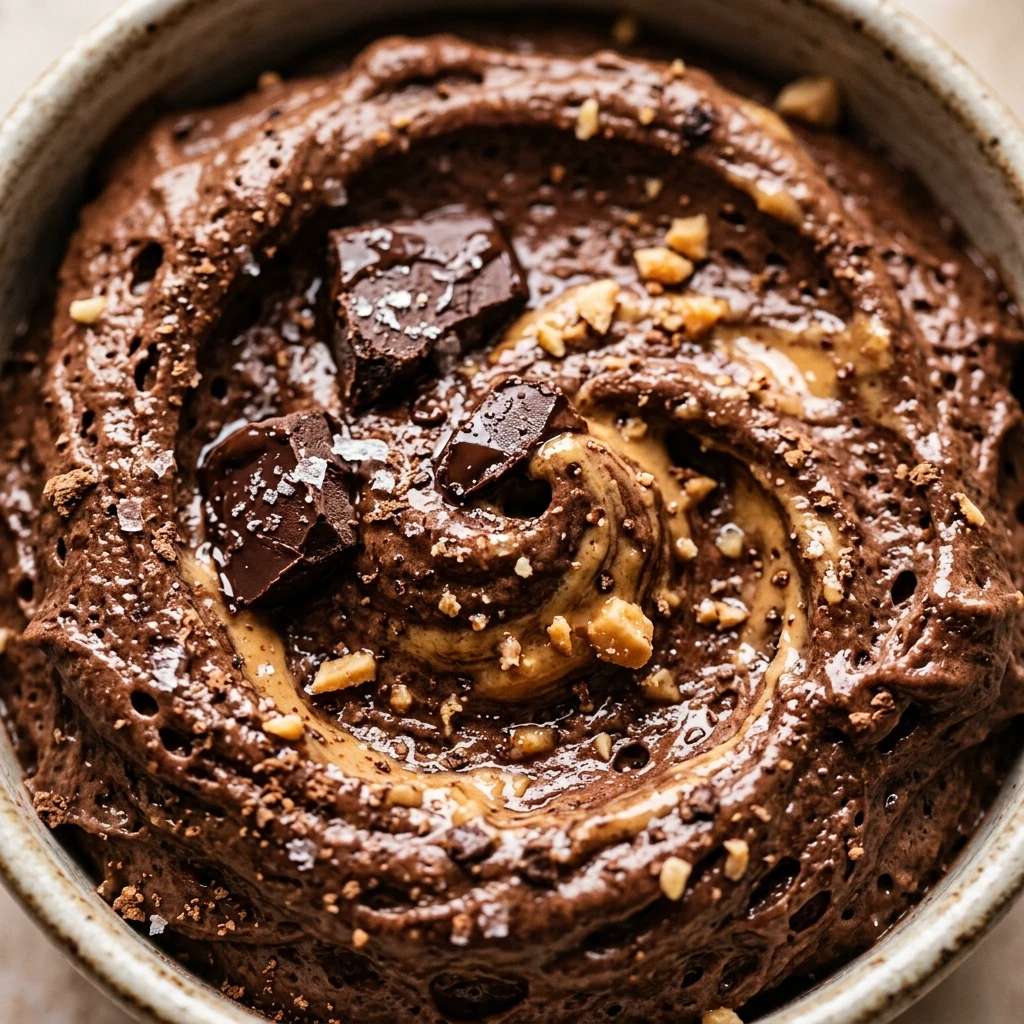High Protein Chocolate Peanut Butter Mousse