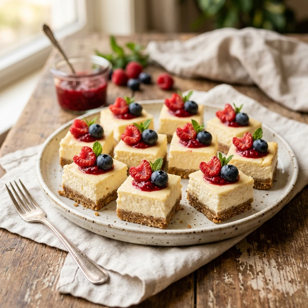 High Protein Cottage Cheese Cheesecake Bites