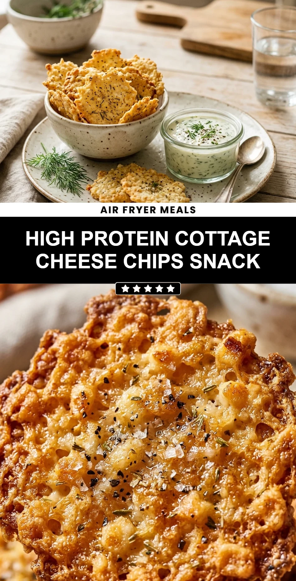 High Protein Cottage Cheese Chips Snack