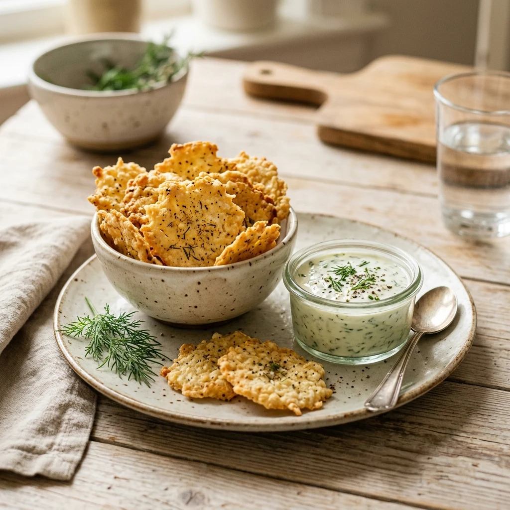 High Protein Cottage Cheese Chips Snack