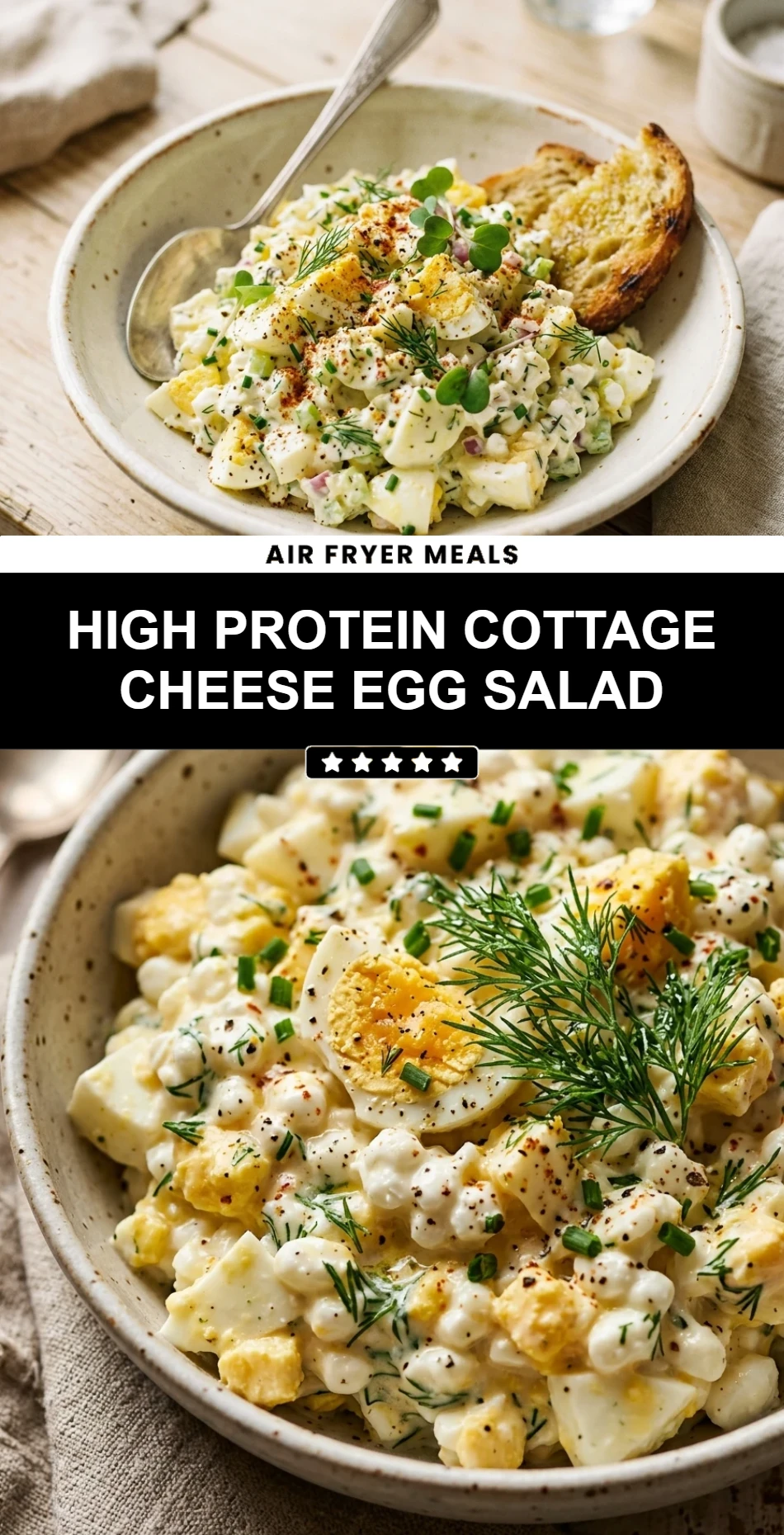 High Protein Cottage Cheese Egg Salad