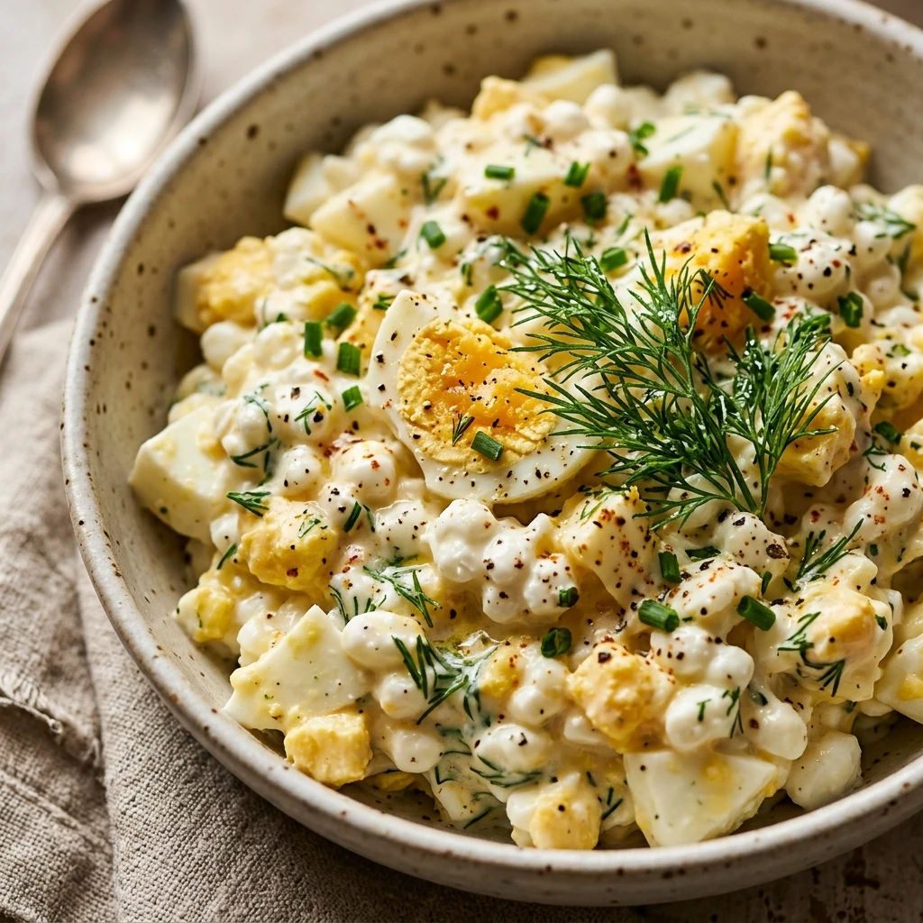 High Protein Cottage Cheese Egg Salad