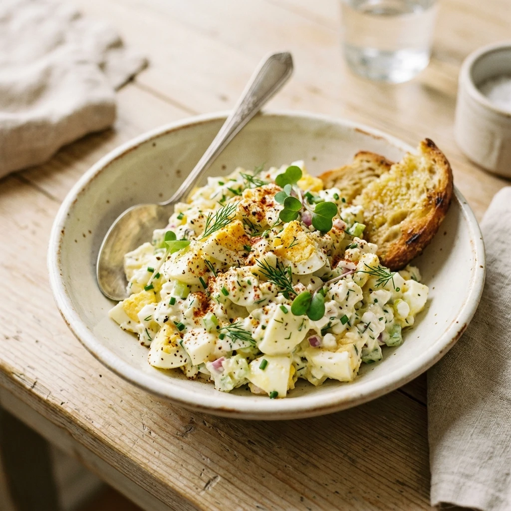 High Protein Cottage Cheese Egg Salad