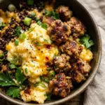 High Protein Egg and Turkey Sausage Bowl