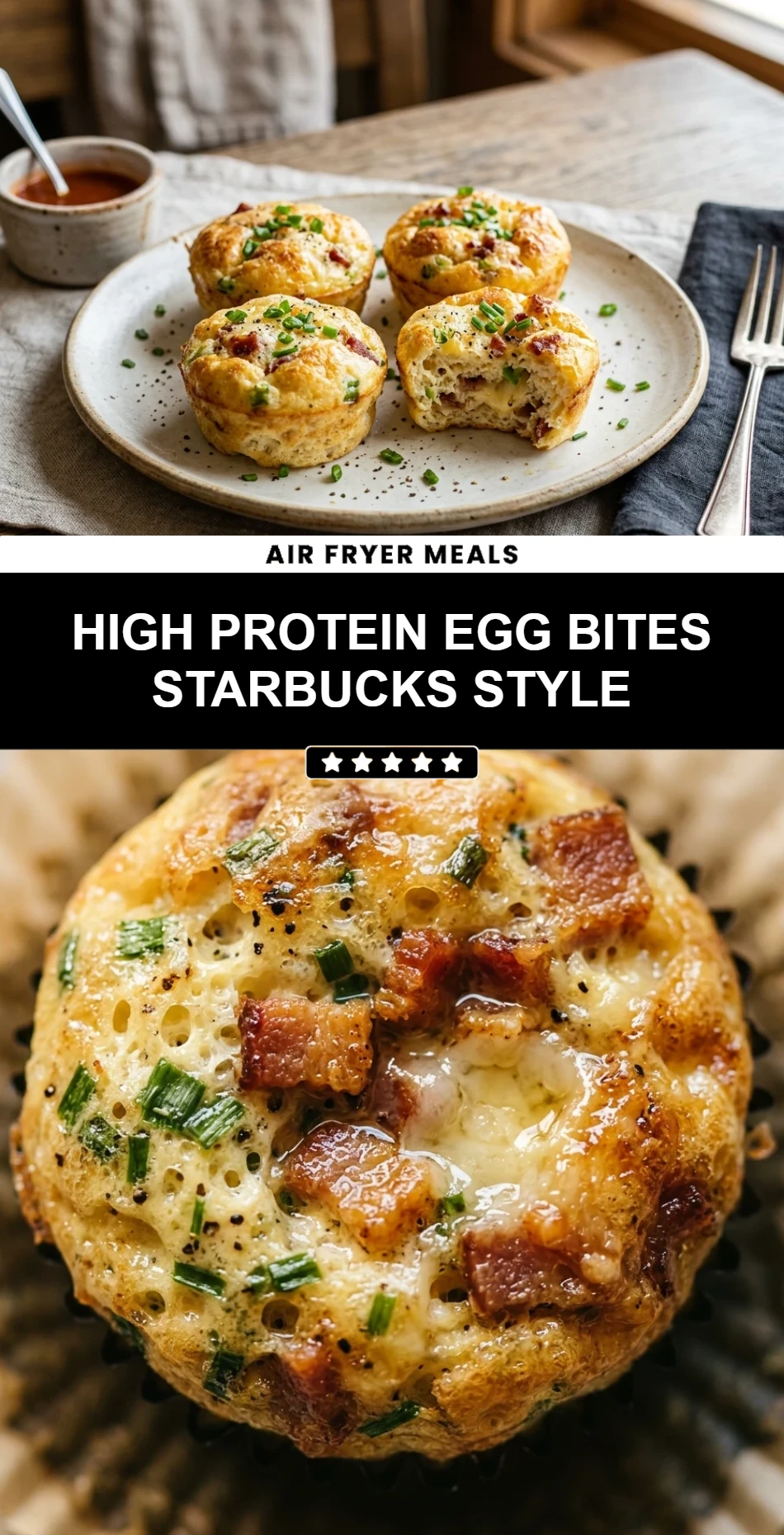 High Protein Egg Bites Starbucks Style