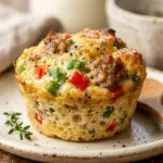 High Protein Egg White Breakfast Muffins