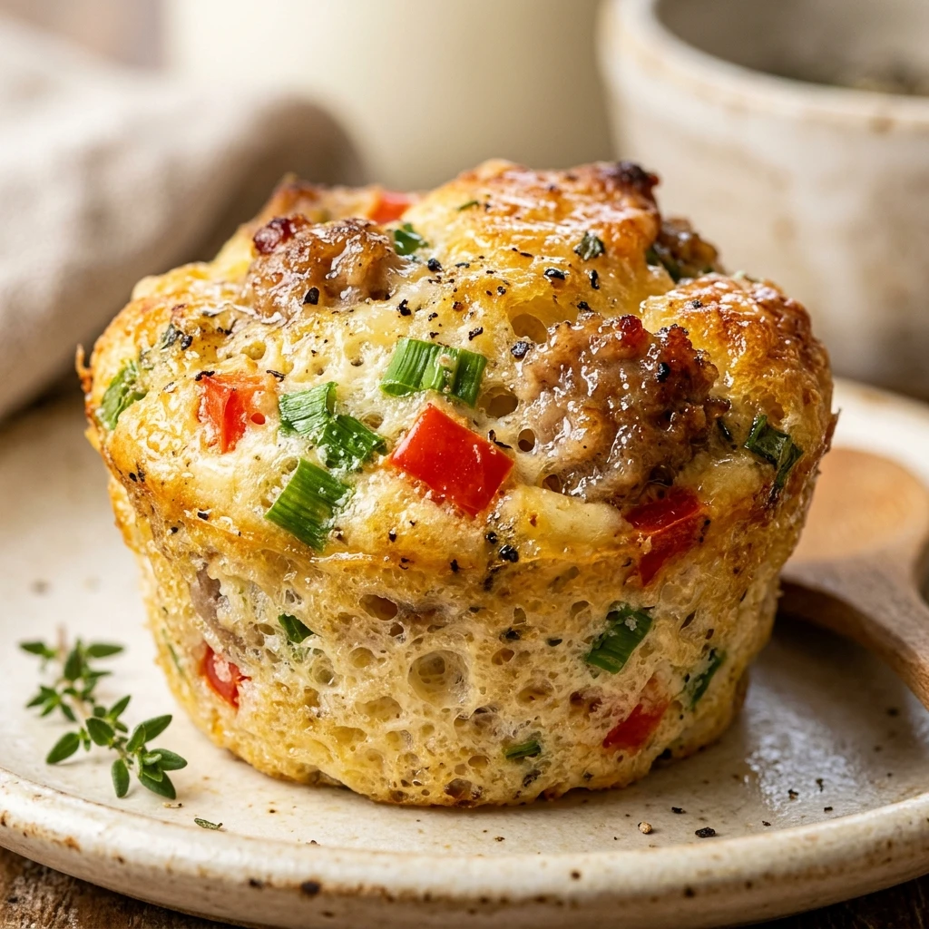 High Protein Egg White Breakfast Muffins