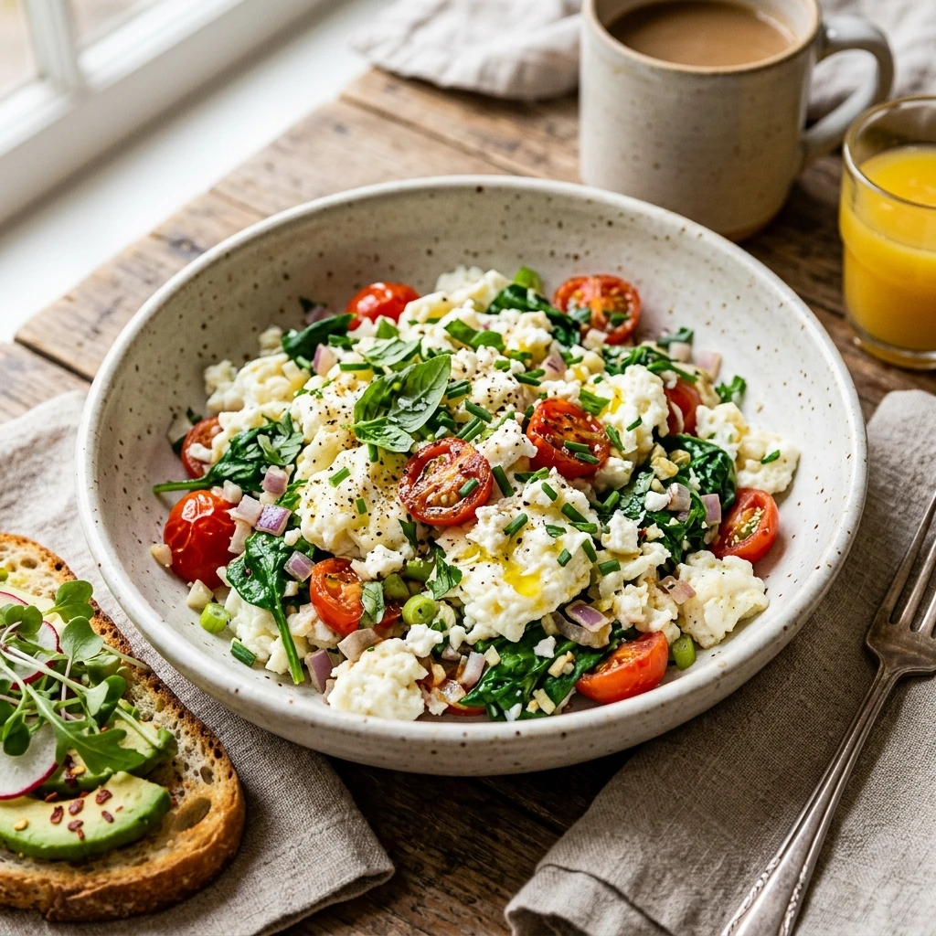 High Protein Egg White Scramble