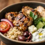 High Protein Greek Chicken Bowl