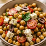 High Protein Mediterranean Chickpea Bowl