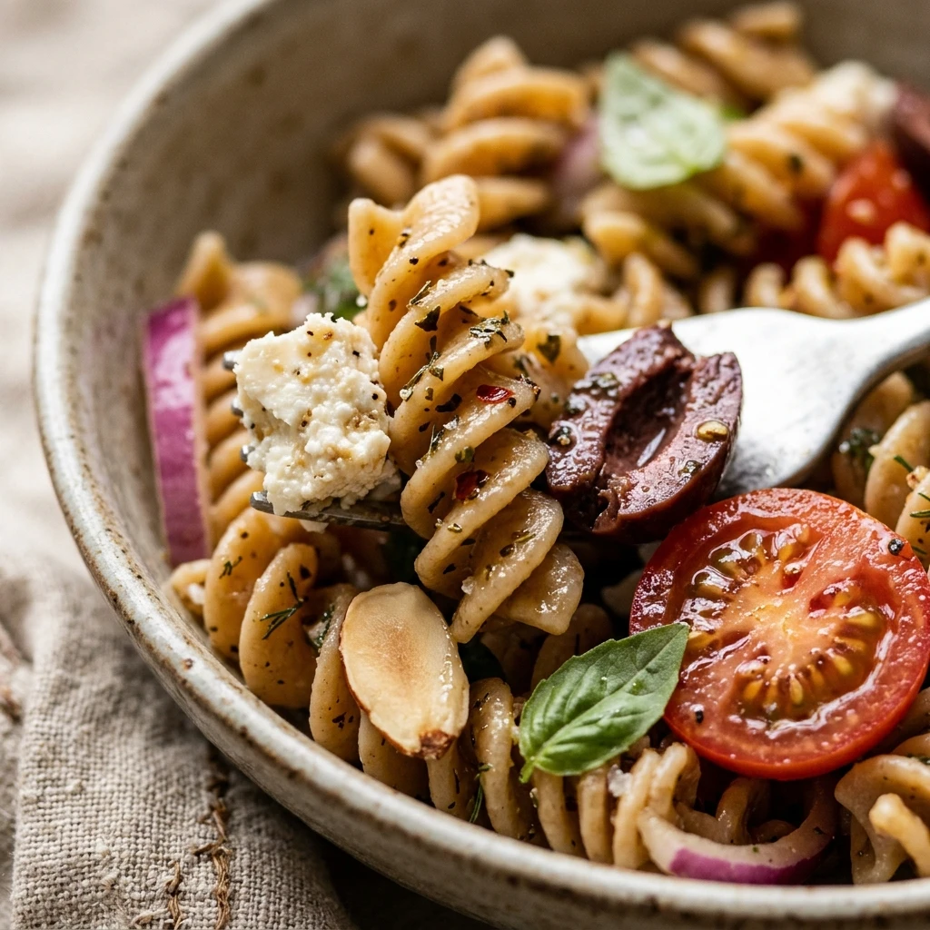 High-Protein Mediterranean Pasta Salad