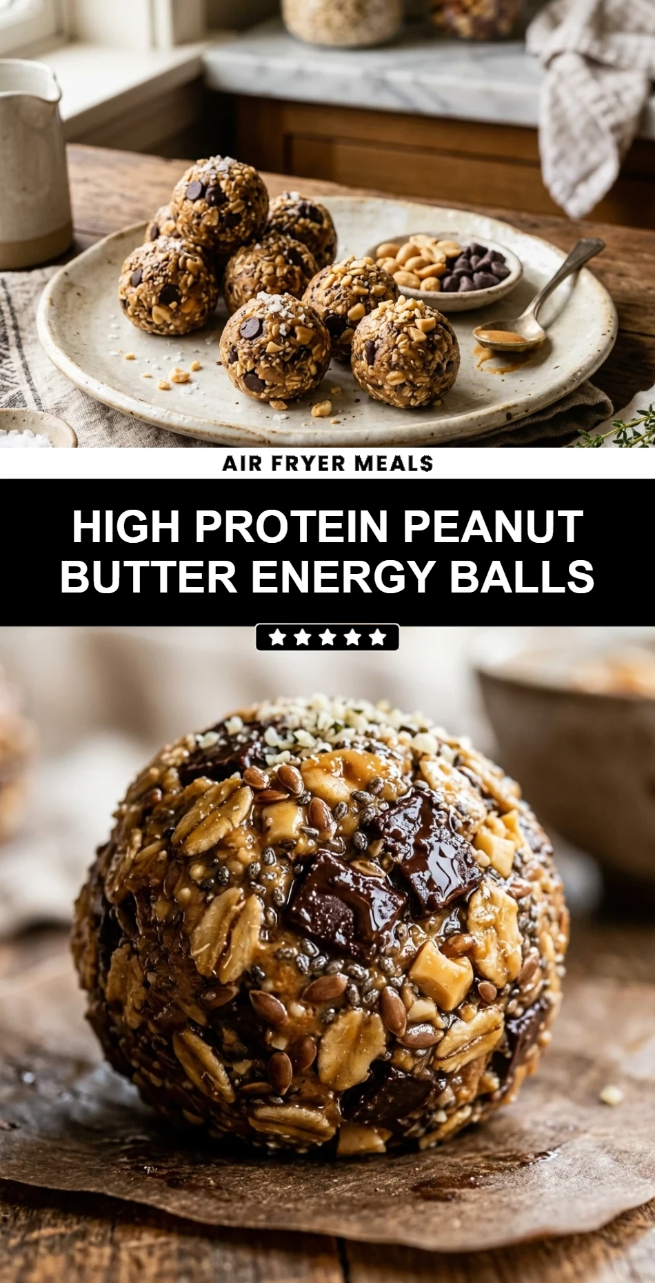 High Protein Peanut Butter Energy Balls