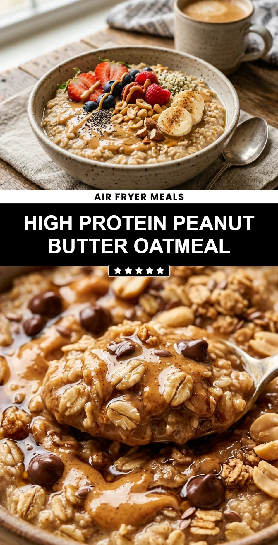 High Protein Peanut Butter Oatmeal
