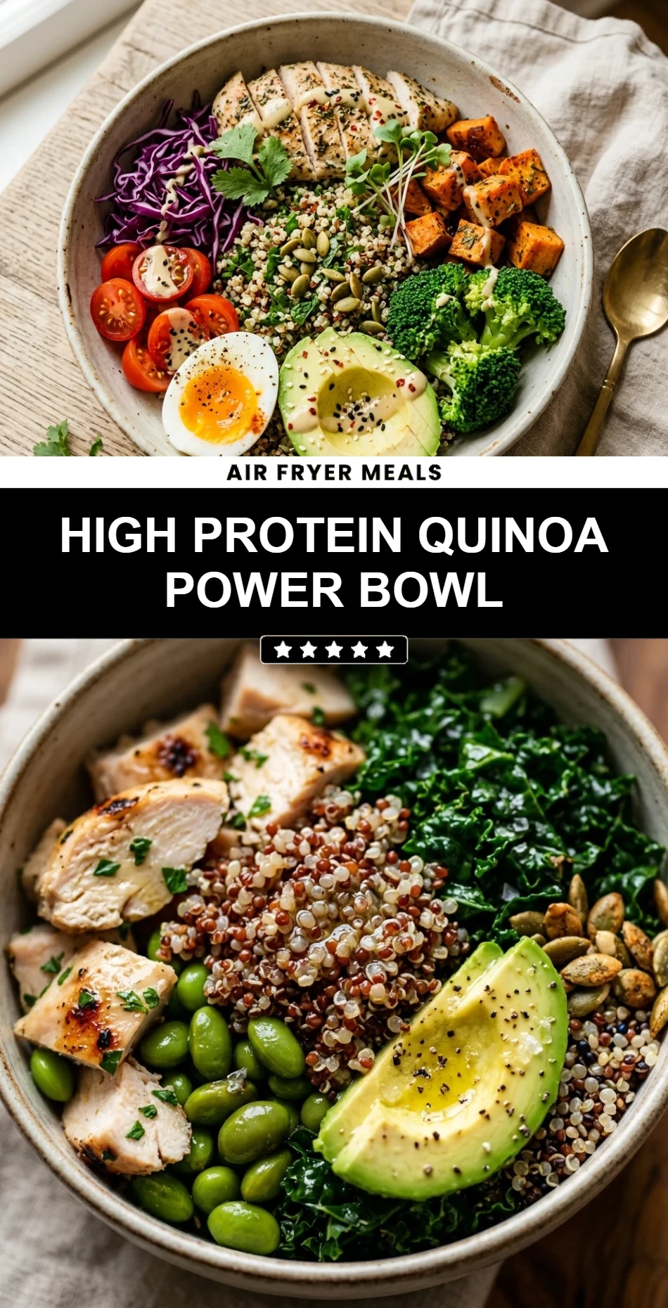 High Protein Quinoa Power Bowl