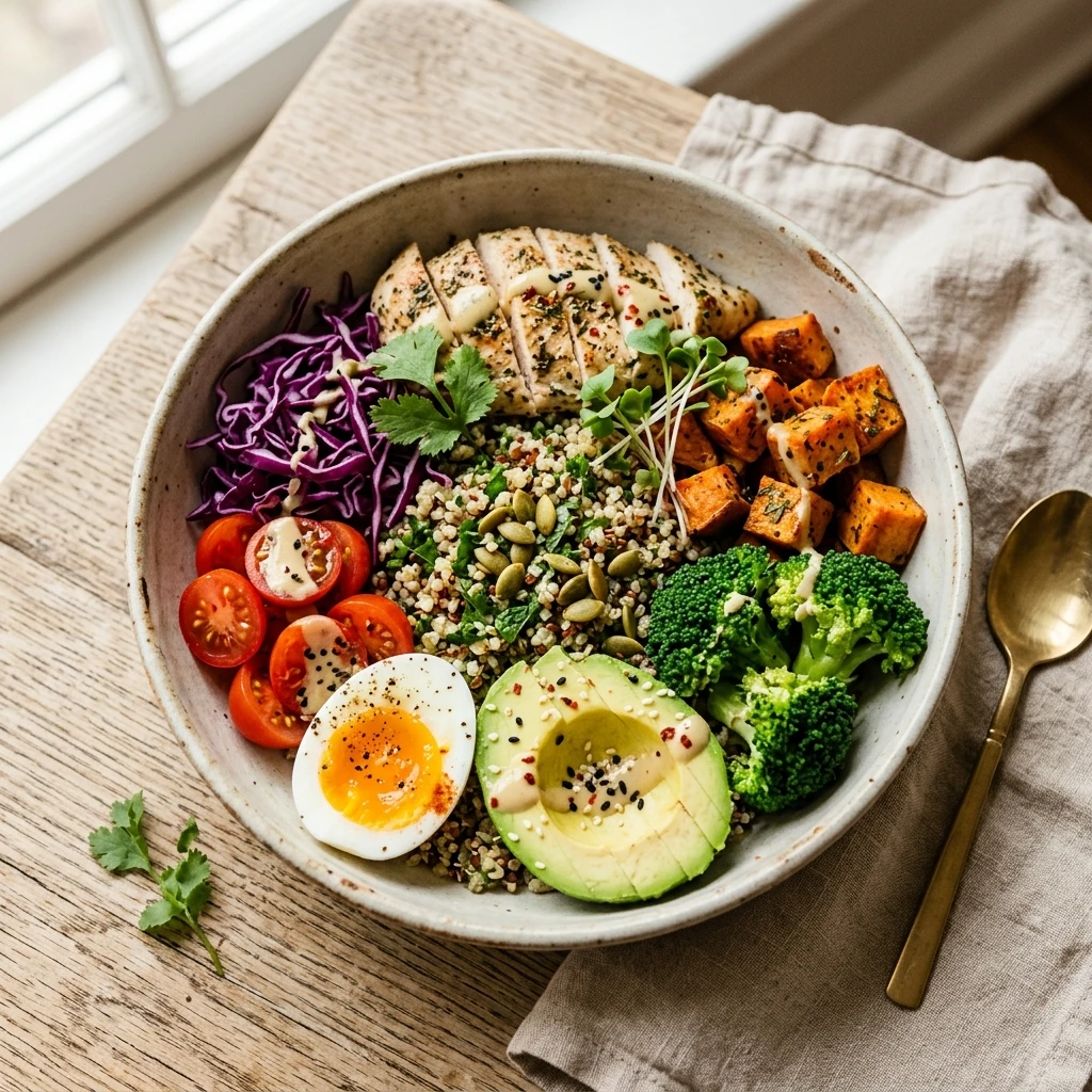 High Protein Quinoa Power Bowl